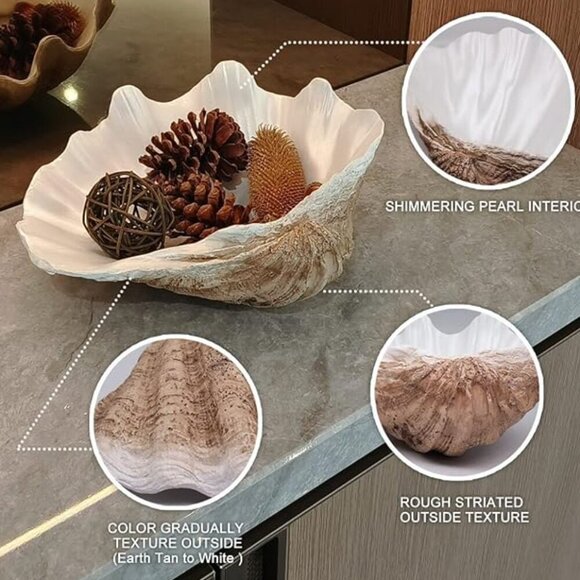 Shell Appetizer Plates, Salad Plates, Set of 6 - Picture 5 of 8